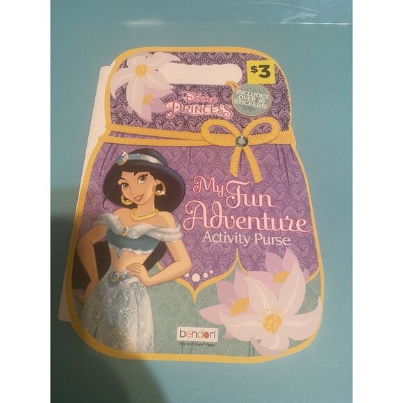 disney Other - Disney Princess My Fun Adventure Activity Purse Sticker Book JASMINE New